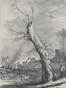 Inverno, após um desenho concluído em Saint-Chamond, 1795. de Jean Jacques de Boissieu
