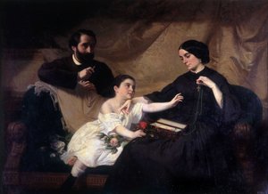 A minha família (óleo sobre tela) de Jean Jalabert