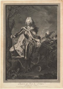 Agosto III. Rei da Polônia, 1750. de Jean Joseph Balechou