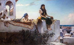 Noite nos terraços (Marrocos) de Jean Joseph Benjamin Constant