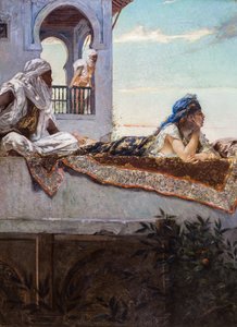 Noite nos terraços (Marrocos) de Jean Joseph Benjamin Constant