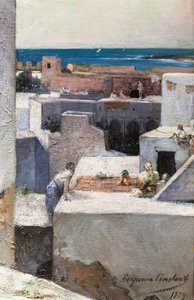 Noite nos terraços (Marrocos) de Jean Joseph Benjamin Constant