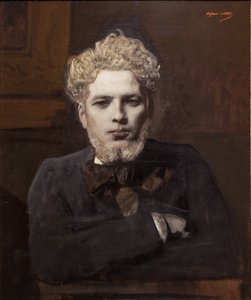 Portrait de jeune homme barbu dit l