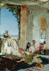 Mulheres de um harém em Marrocos, 1875