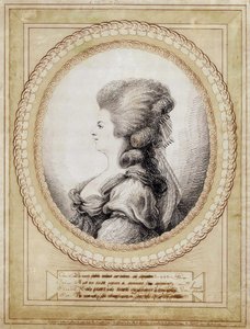 Retrato de Maria Antonieta da Áustria. de Jean Joseph Bernard