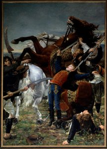 Revolução Francesa: "Morte de Joseph Bara (1779-1793)" Joseph Bara ou Barra (1780-1793) foi um filho herói da Revolução Francesa que lutou em Vendee pela República. Pintura de Jean Joseph Weerts (1849-1927) 1883 Sol. 3,50 x 2,50 m Paris, musee d