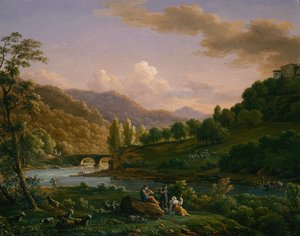 Uma cena pastoral de Jean Joseph Xavier Bidauld