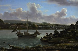 Partida para a caça de Jean Joseph Xavier Bidauld
