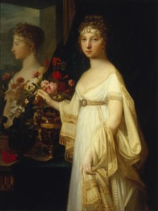 Retrato da imperatriz Elizabeth Alexeievna, princesa Louise de Baden 1779-1826, 1802