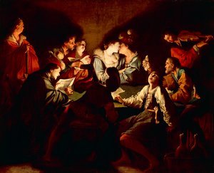 Concerto nocturno, c.1621/2 (óleo sobre tela)