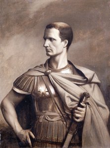 Um retrato de Julius Ceaser, meio comprimento, de Jean Leon Gerome