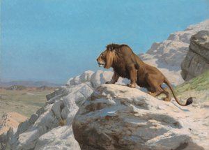 Leão em guarda de Jean Leon Gerome