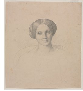 Cabeça de retrato de uma mulher de Jean Leon Gerome