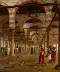 Oração na mesquita, 1871. de Jean Leon Gerome