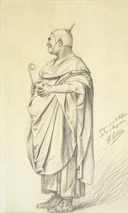 Estudo para os dois augúrios, de Jean Leon Gerome