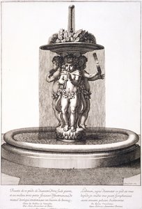Fonte por Louis Lerambert em Versalhes, 1673 de Jean Lepautre