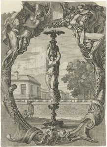Porta-vela
Portadores de velas em molduras ornamentais (título da série) de Jean Lepautre