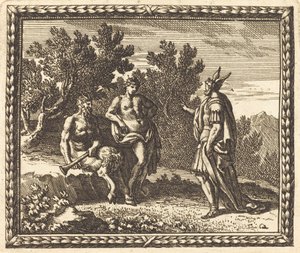Midas com Apolo e Pan de Jean Lepautre