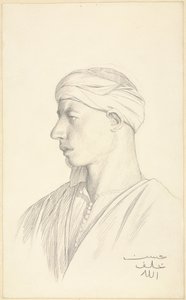 Retrato de um Fellah Egípcio de Jean Leon Gerome