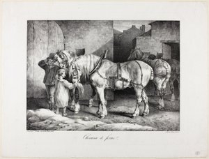 Cavalos de quinta de Jean Louis André Théodore Géricault
