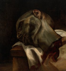 Cabeça de um homem guilhotinado de Jean Louis André Théodore Géricault