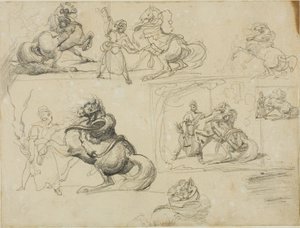 Estudos de Jean Louis André Théodore Géricault