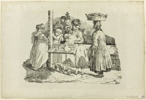 O peixeiro adormecido de Jean Louis André Théodore Géricault
