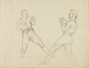 Dois pugilistas a lutar de Jean Louis André Théodore Géricault