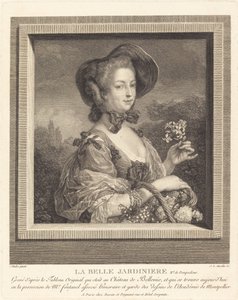 A Marquesa de Pompadour como uma bela jardineira. de Jean Louis Anselin