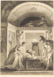 A matrona de Éfeso de Jean Louis Delignon and Antoine Jean Duclos after Jean Honoré Fragonard