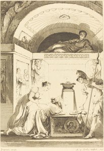 A matrona de Éfeso de Jean Louis Delignon and Antoine Jean Duclos after Jean Honoré Fragonard