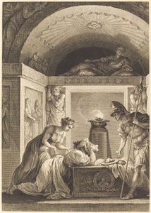A matrona de Éfeso de Jean Louis Delignon and Antoine Jean Duclos after Jean Honoré Fragonard