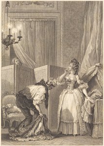 O Corno Vencido e Contente de Jean Louis Delignon and Antoine Jean Duclos after Jean Honoré Fragonard