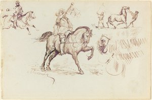 O Arauto de Múrcia e Outros Estudos (reto) de Jean Louis Ernest Meissonier