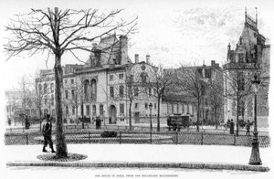 A casa em Paris, do Boulevard Malesherbes, c1880-1882. de Jean Louis Ernest Meissonier
