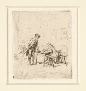 a O Relatório b Harlequin de Jean Louis Ernest Meissonier