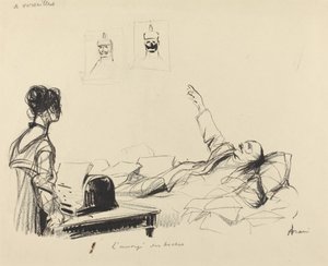 Em Versailles. O enviado dos boches, c. 19141919. de Jean Louis Forain