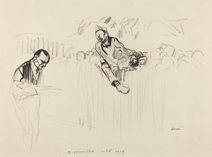 Em Versalhes julho de 1919, provavelmente 1919. de Jean Louis Forain