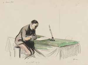 Em Versalhes, julho de 1919, 1919. de Jean Louis Forain