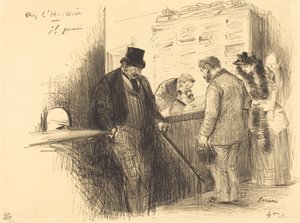 Na casa do oficial de justiça de Jean Louis Forain