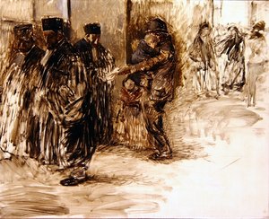 No Tribunal (óleo sobre tela) de Jean Louis Forain