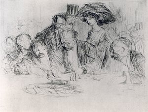 Na mesa de jogo, 1925. de Jean Louis Forain