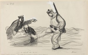 No Piree. - Le départ des boches, c. 19141919. de Jean Louis Forain