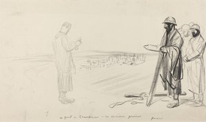 Na Frente Champagne - The Last Prayers, c. 19141919. de Jean Louis Forain