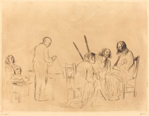 Antes da Ceia em Emaús (primeiro prato) de Jean Louis Forain