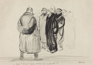 Bredouilles. Tripulação de um Zeppelin, provavelmente 1915. de Jean Louis Forain