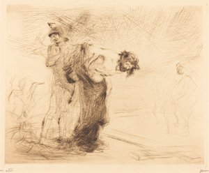 Cristo despido de suas roupas de Jean Louis Forain