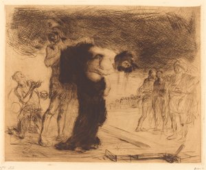 Cristo despido de suas roupas de Jean Louis Forain
