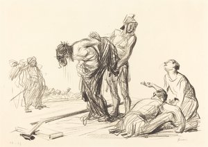 Cristo despido de suas roupas de Jean Louis Forain