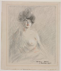 Cortesã (reto) de Jean Louis Forain